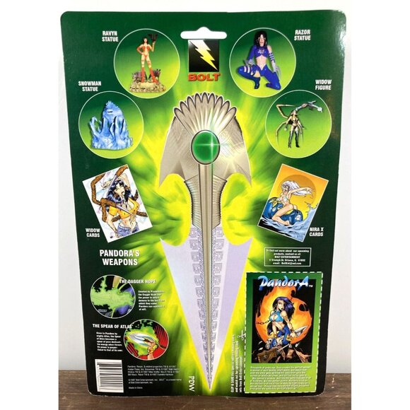 Pandora Avatar Press Comic Book 7" Action Figure 1997 Bolt Entertainment New NOC - Picture 5 of 7